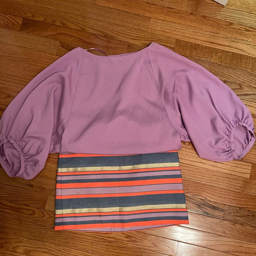 J. Crew-striped skirt